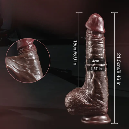 DILDO RÖRLIG FÖRHUD BLACK