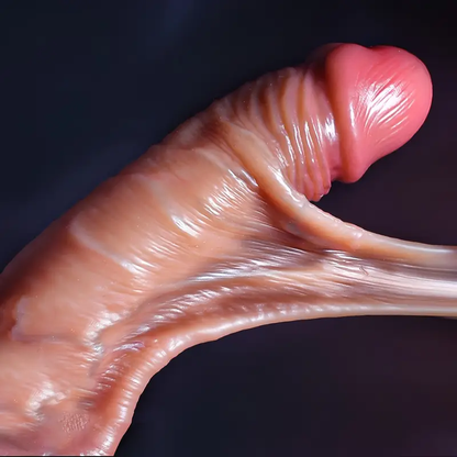 DILDO MED RÖRLIG FÖRHUD