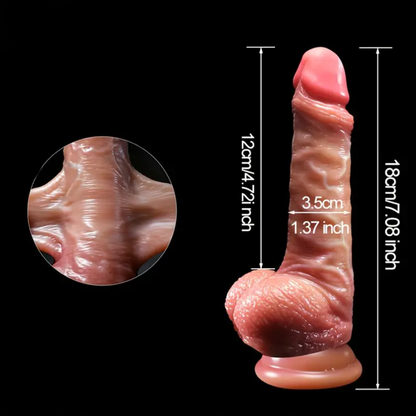 DILDO MED RÖRLIG FÖRHUD