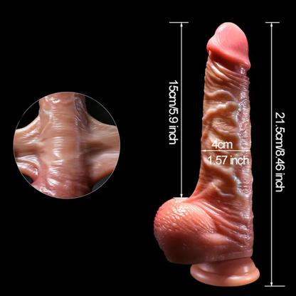 DILDO MED RÖRLIG FÖRHUD
