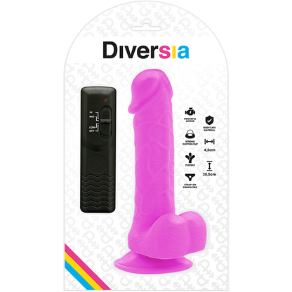 DILDO VIBRATOR DIVERSIA LILA