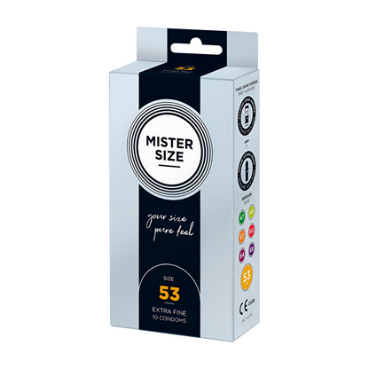 MISTER SIZE 53 KONDOMIT – KOKO M - Puuhabox 