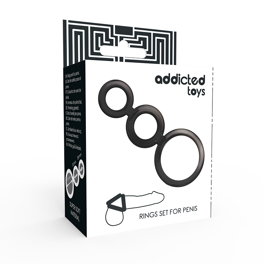 PENIS RING SET BLACK