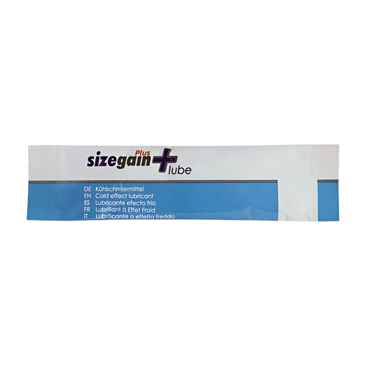 SIZEGAIN PLUS LUBE – VIILEÄ LIUKUVOIDE 10 ANNOSTA - Puuhabox 